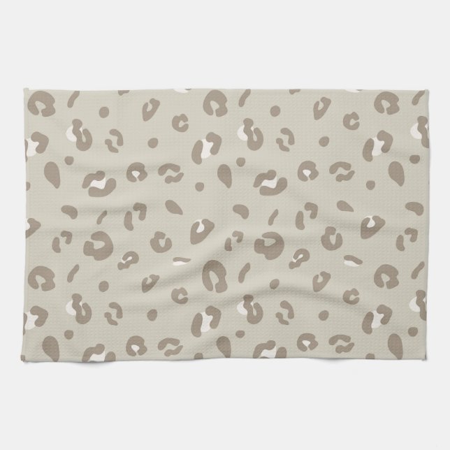 Leopard Pattern Tea Towel (Horizontal)