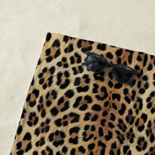 Leopard pattern, tiger, leopard skin, fashionable, beach towel