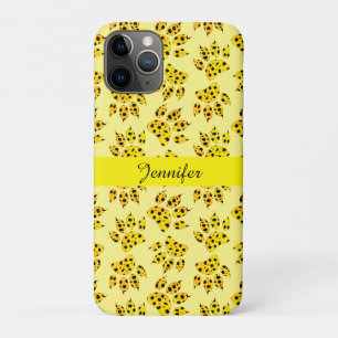 Leopard Paw Print Pattern Add Name Case-Mate iPhone Case