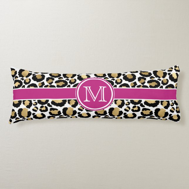 Leopard Personalised Body Cushion (Front)