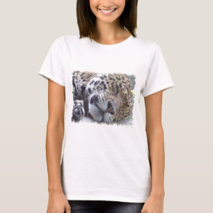 Leopard Picture Ladies Fitted T-Shirt