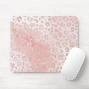 Leopard Pink Pattern Mouse Pad
