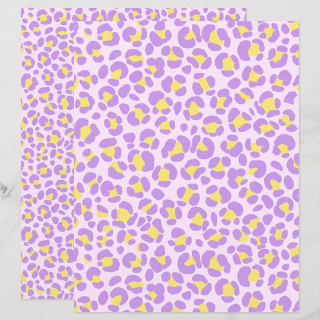 Leopard Pink Purple Yellow (Front/Back)