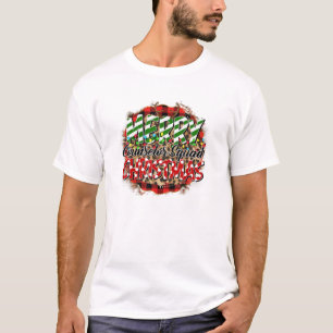 Leopard Plaid Merry Counsellor Squad Christmas Lig T-Shirt