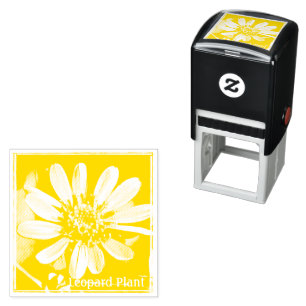 Leopard Plant Self-inking Stamp