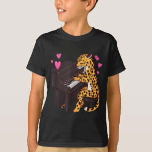 Leopard Playing Ano Valentines Day Funny Leopard  T-Shirt