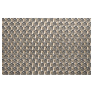 Leopard portrait fabric