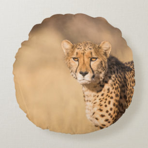 LEOPARD PORTRAIT ROUND CUSHION