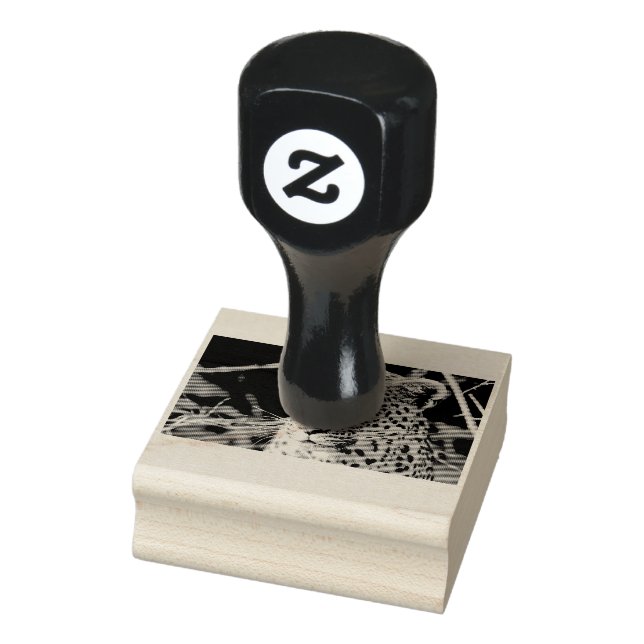 Leopard portrait rubber stamp (Stamp)