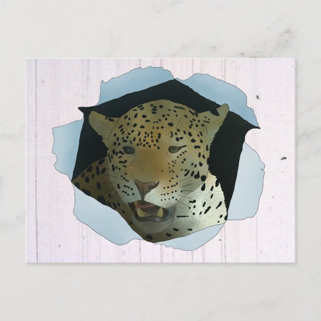 Leopard Postcard (Front)