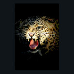 Leopard Poster Print - Motivational Wildlife Image<br><div class="desc">Close-up of Roaring Leopard - Wild Big Cats Digital Images - Portrait of Wild Leopard Pop Art Picture Poster Prints</div>