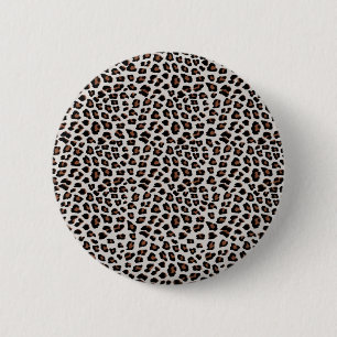 Leopard Print 6 Cm Round Badge