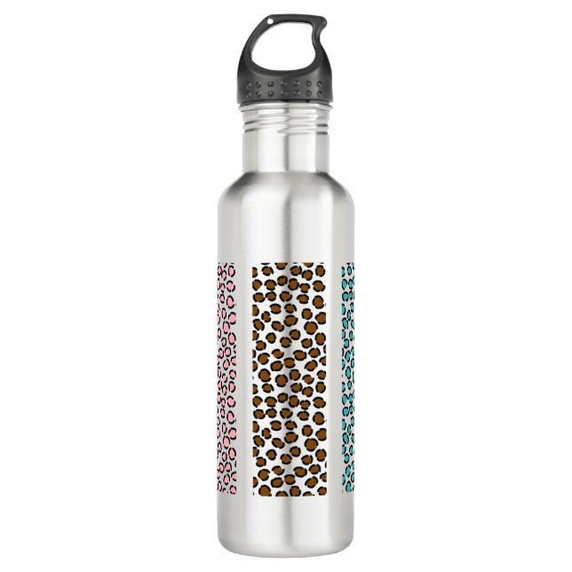 Leopard Print 710 Ml Water Bottle (Front)