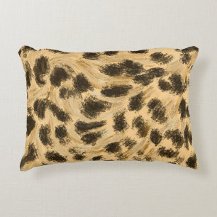 Leopard Print Accent Pillow
