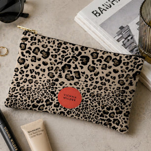 Leopard Print Accessory Pouch Stylish Makeup Bag
