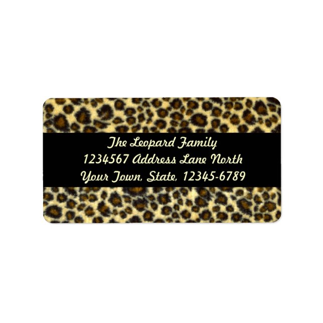 Leopard Print Address Labels (Front)