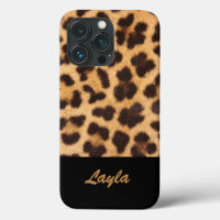 Leopard Print Animal Fur Personalised Name