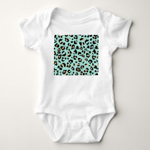 Leopard print, animal pattern baby bodysuit