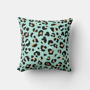 Leopard print, animal pattern cushion