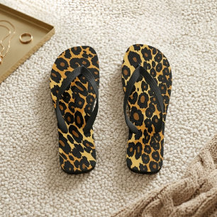 Leopard Print Animal Pattern Flip Flops