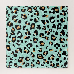Leopard print, animal pattern jigsaw puzzle