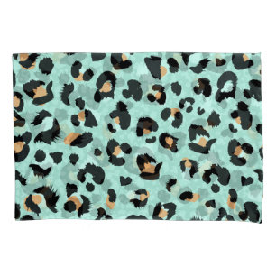 Leopard print, animal pattern pillowcase