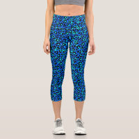 Leopard Print Animal Skin Pattern Blue Black