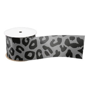 Leopard Print Animal Skin Pattern Satin Ribbon
