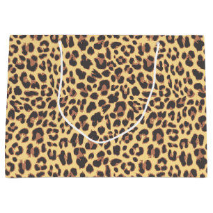 Leopard Print Animal Skin Patterns Large Gift Bag