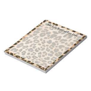 Leopard Print Background Notepad