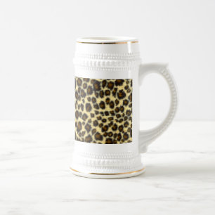Leopard Print Beer Stein