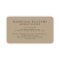 Leopard Print Beige Monogram Business Card