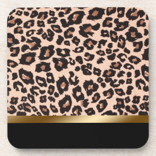 Leopard Print Beverage Coaster
