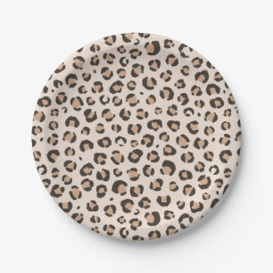 Leopard Print Birthday Party Paper Plate