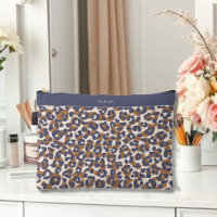 Leopard Print Blue and Brown