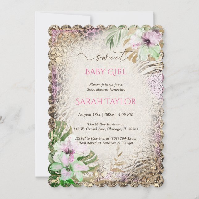 Leopard Print Bridal Shower Template (Front)