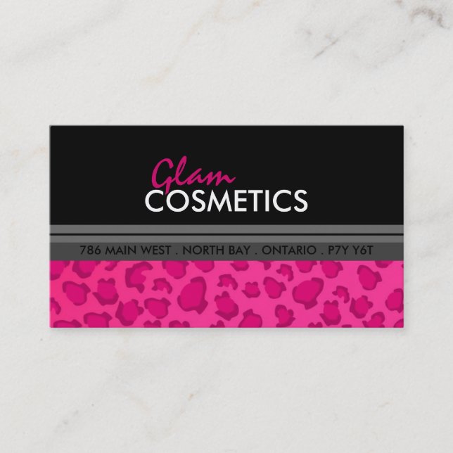 Leopard Print - Business Card (Front)