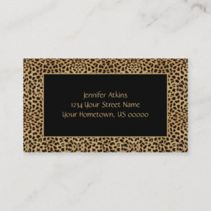 Leopard Print Business Card