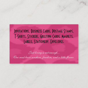 Leopard Print Business Cards