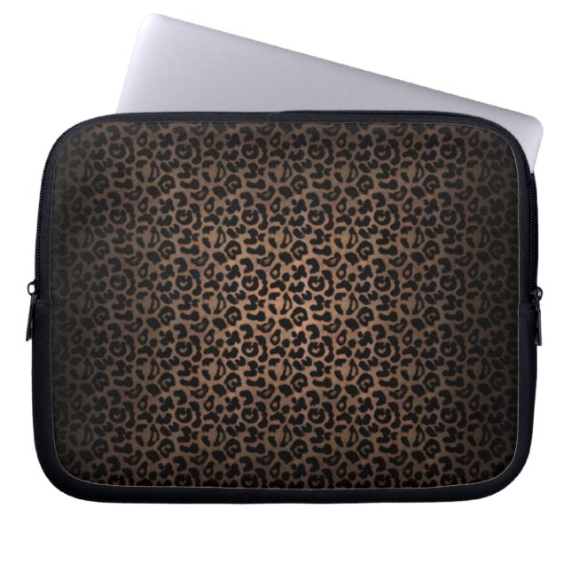 Leopard Print Camo Laptop Sleeve (Front)