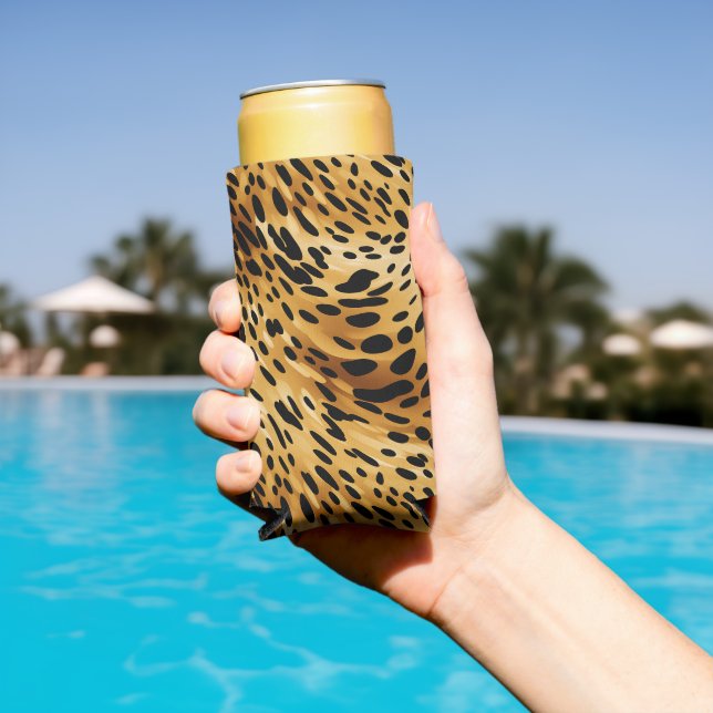 Leopard Print Can Cooler (In Situ Pool)