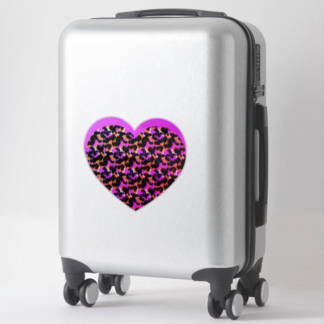 Leopard Print Car Decal (Suitcase)
