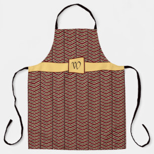 Leopard Print Chevron All-Over Print Apron