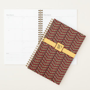 Leopard Print Chevron Planner