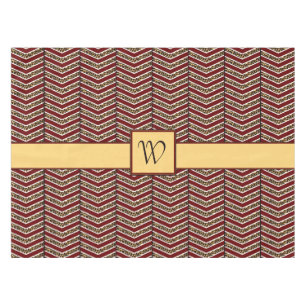 Leopard Print Chevron Tablecloth