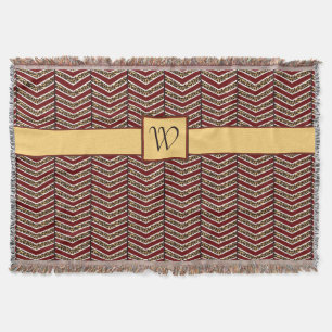 Leopard Print Chevron Throw Blanket