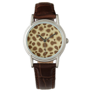 Leopard Print - Chocolate Brown and Camel Tan Watch