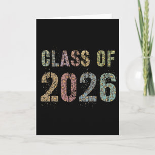 Leopard Print Cl Of 2026 Future Graduation Goodbye Card