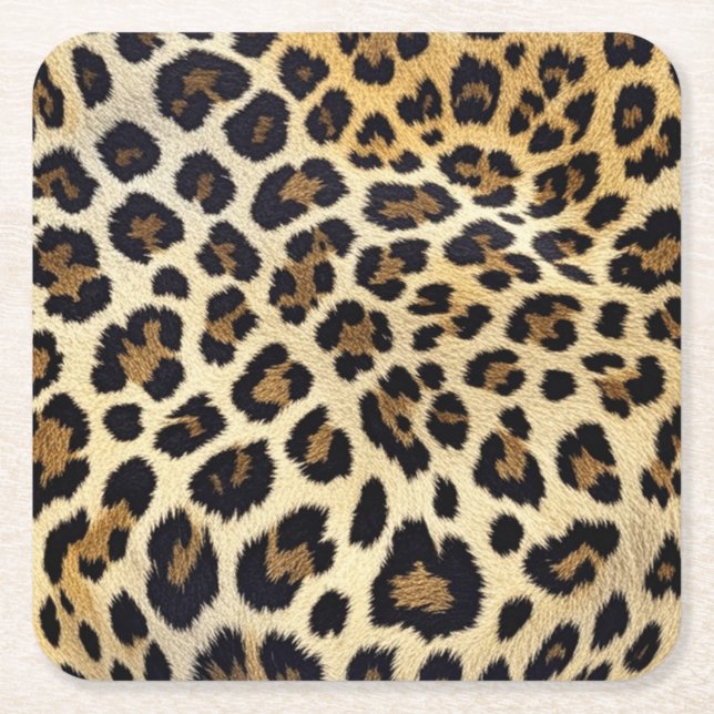 Leopard Print Coasters (Front)