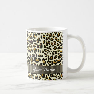 leopard print coffee mug